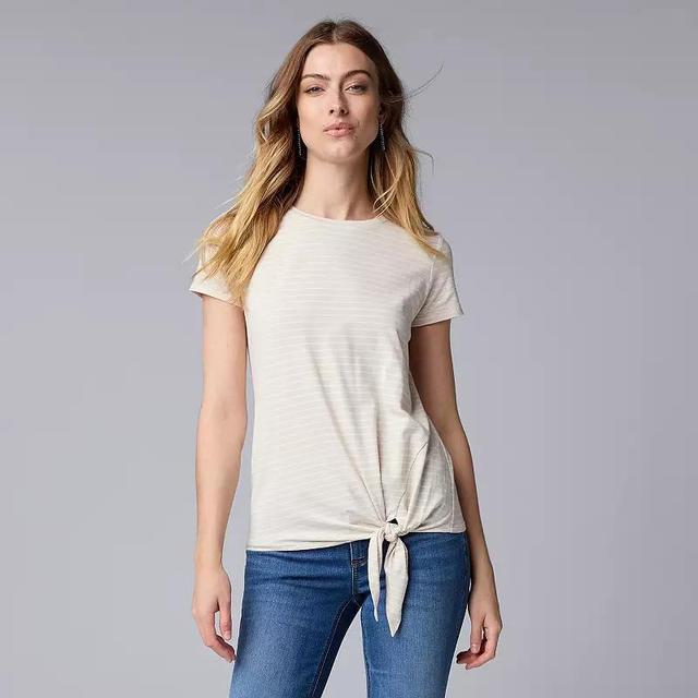 Womens Simply Vera Vera Wang Side Tie Tee Product Image