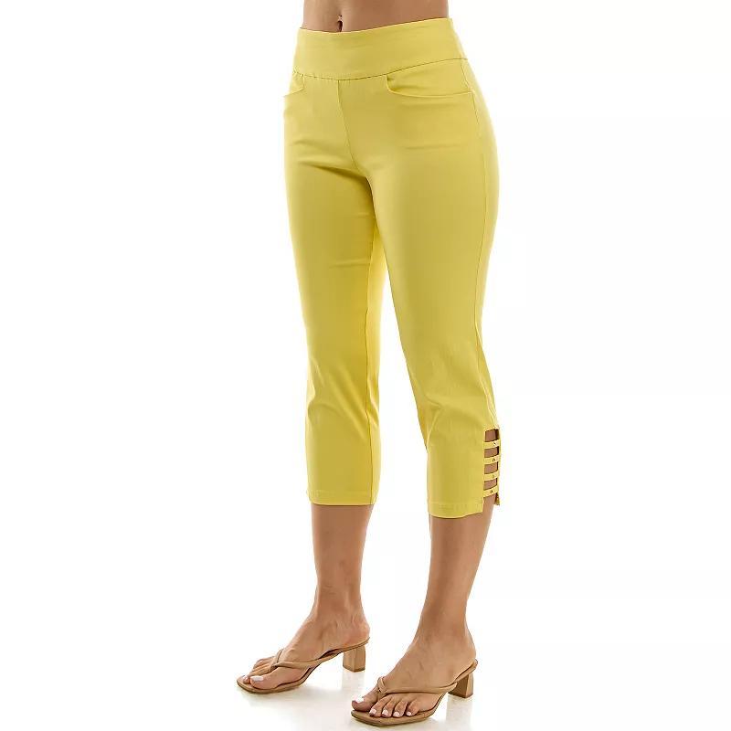 Womens Nina Leonard Pull-On Crop Pants Product Image