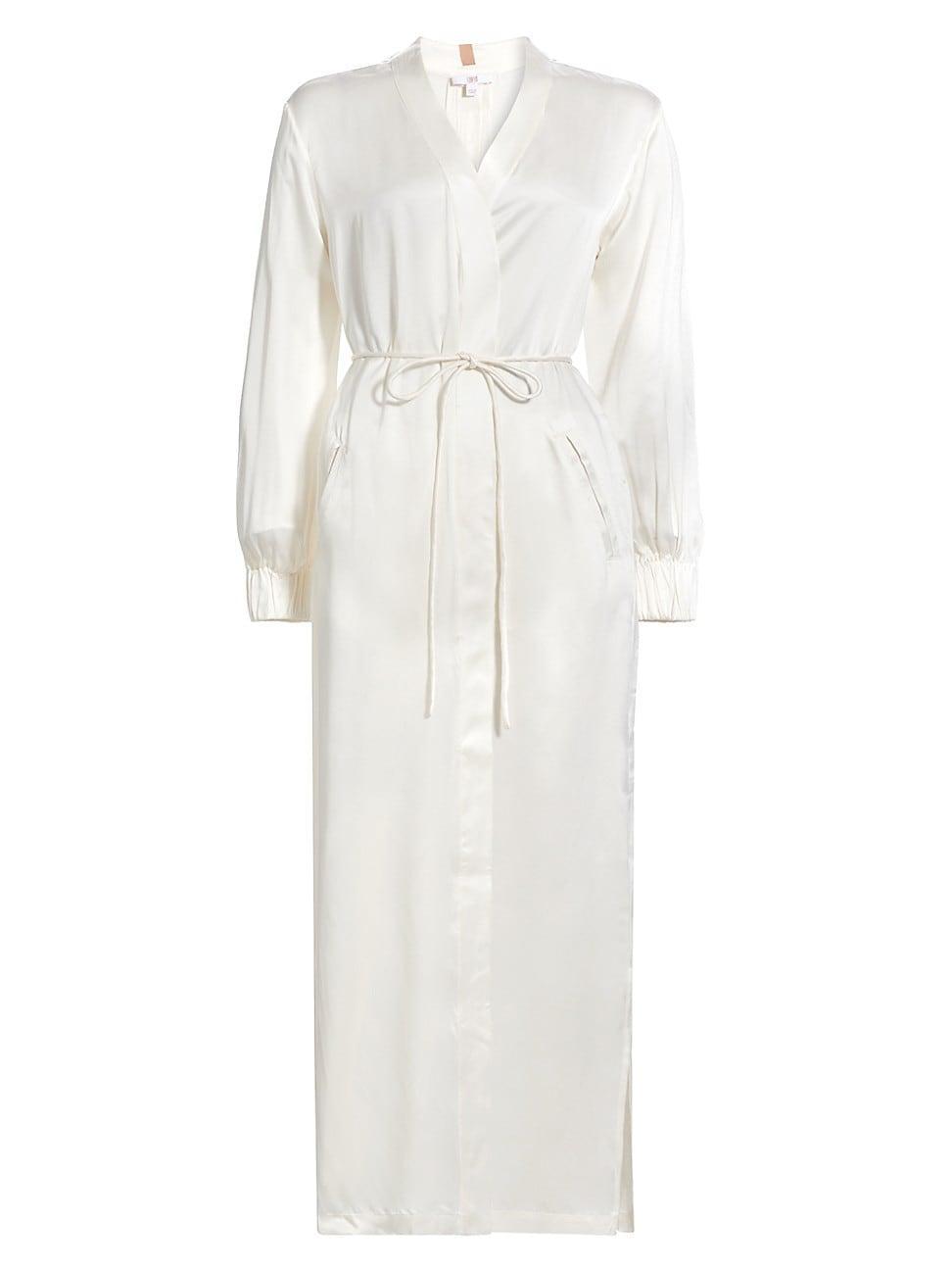 Womens Silk Long Robe Product Image