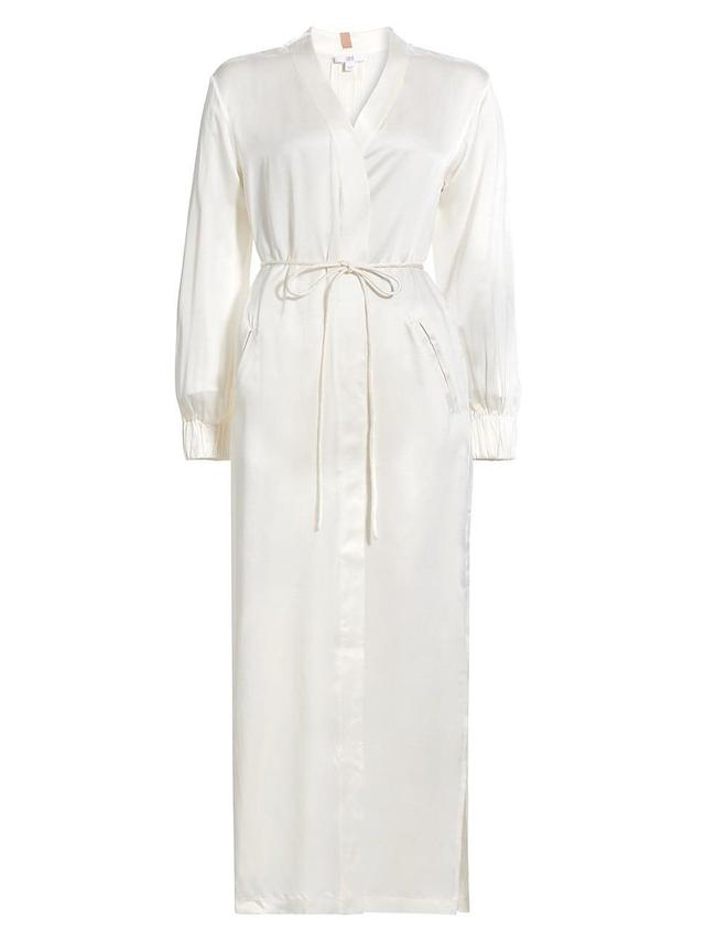 Womens Silk Long Robe Product Image