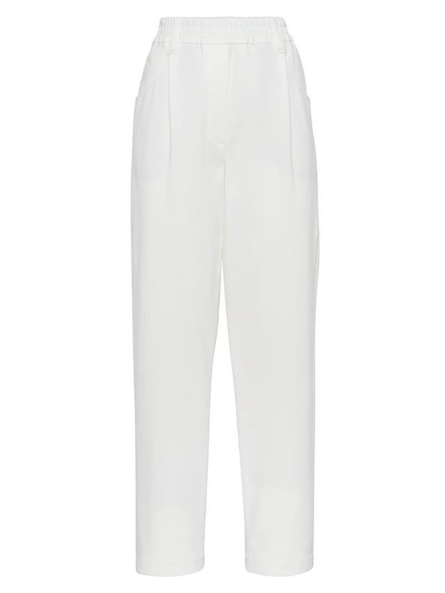 Womens Stretch Cotton Couture Interlock Baggy Trousers Product Image