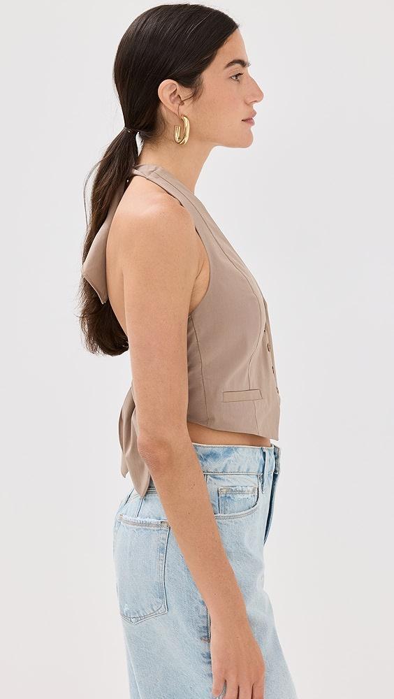 Good American Stretch Poplin Vest | Shopbop Product Image