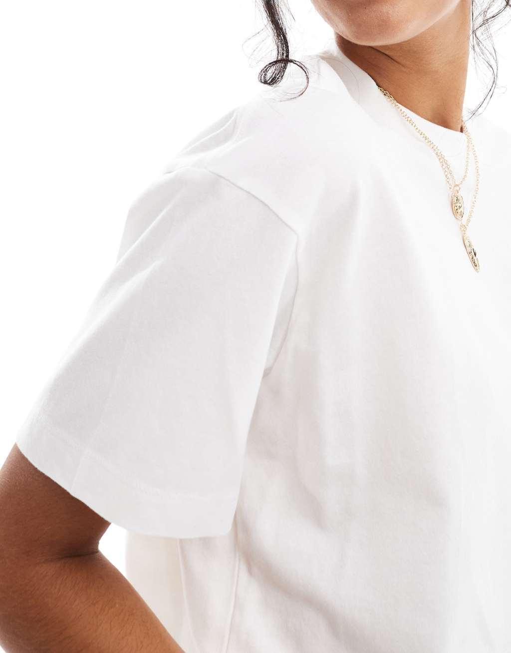 Cotton On boxy oversized t-shirt in white Product Image