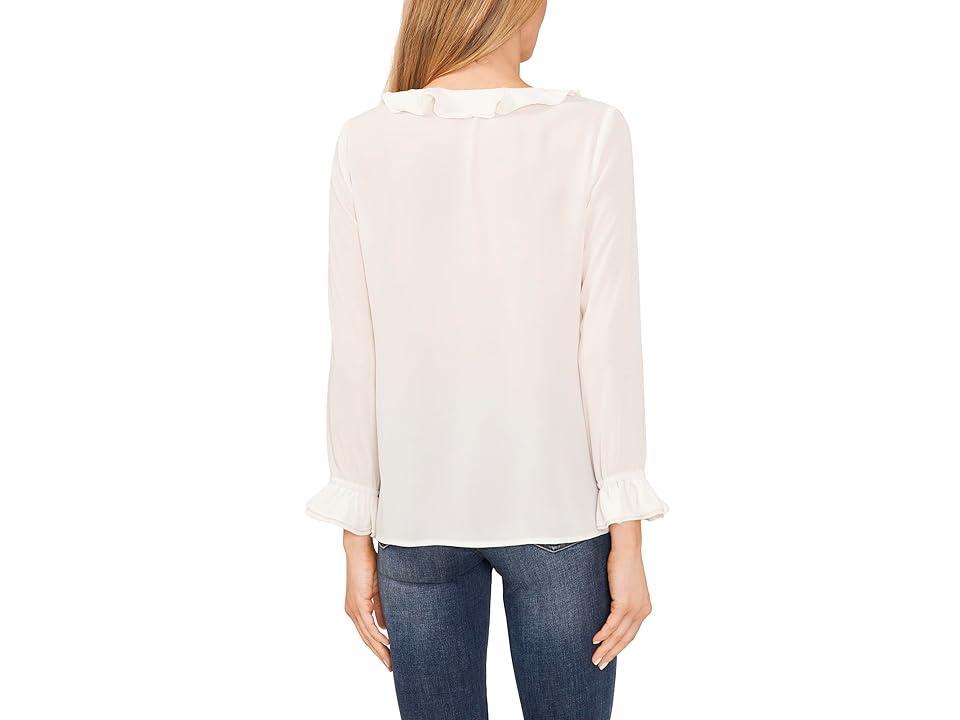 CeCe Ruffle V-Neck Top Product Image