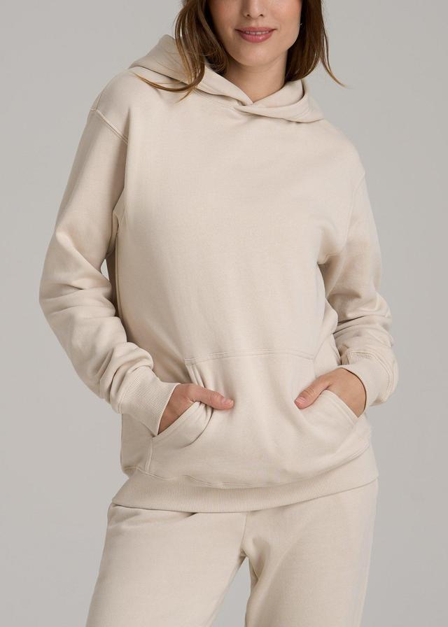 Wearever Fleece Relaxed Fit Women's Tall Hoodie in Light Stone Female Product Image