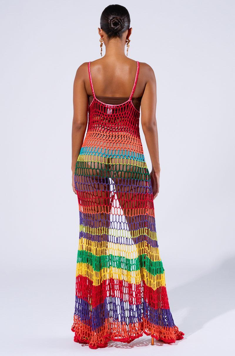 OCEAN BREEZE CROCHET MAXI DRESS Product Image