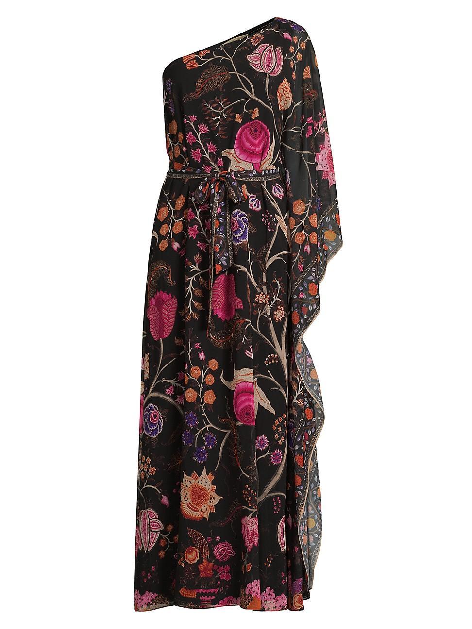 Womens Hazel Floral Chiffon One-Shoulder Maxi Dress Product Image