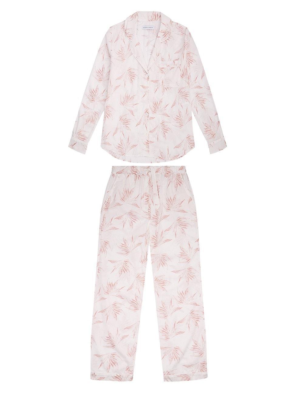 Womens Deia Botanical Long 2-Piece Pajama Set Product Image