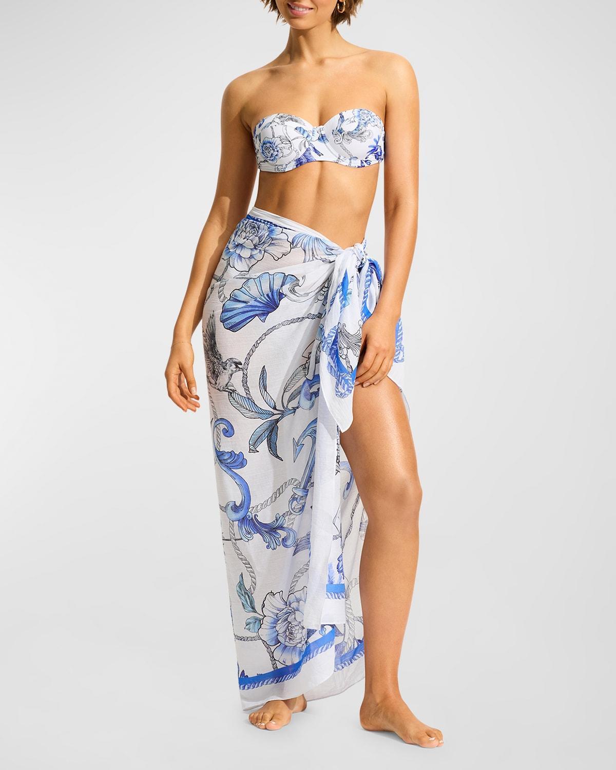 Nautical Printed Pareo Coverup Product Image