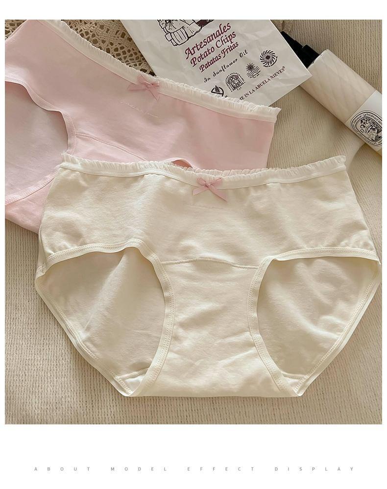 Plain Bow Bikini Panties Product Image