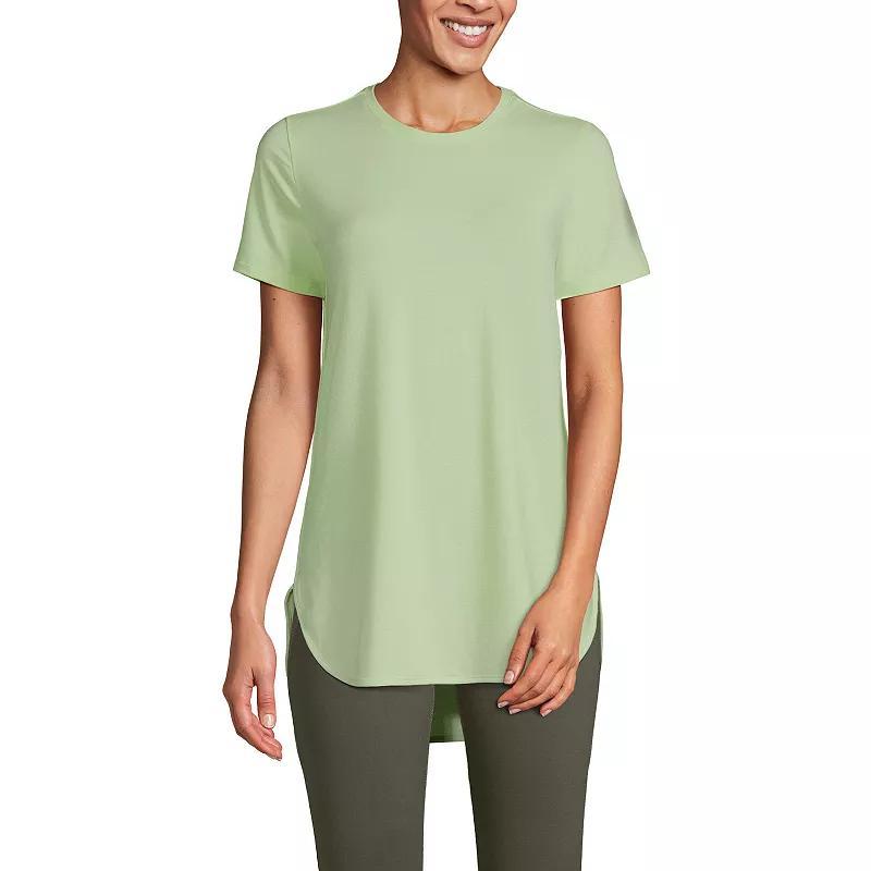 Petite Lands End Moisture-Wicking UPF 50 Tunic Tee, Womens Product Image