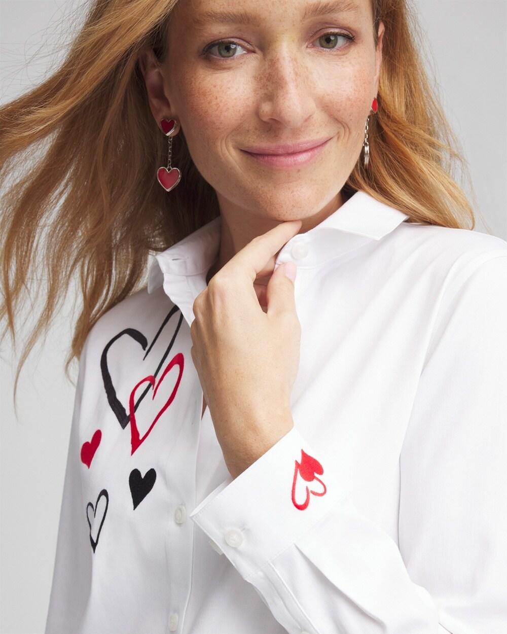 No Iron® Valentine's Day Embroidered Tunic Product Image