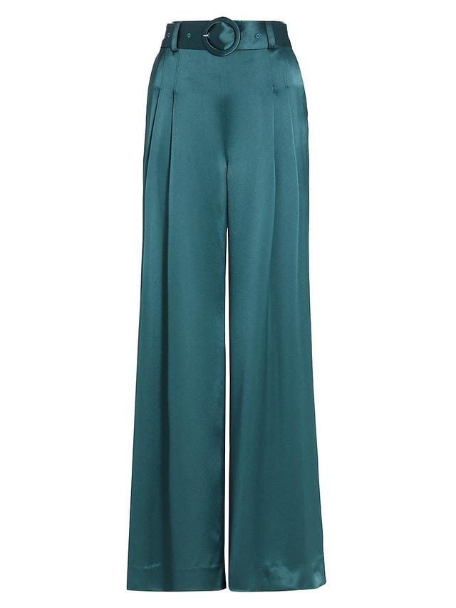 Cinq a Sept Shauna Satin Wide Leg Pants Product Image