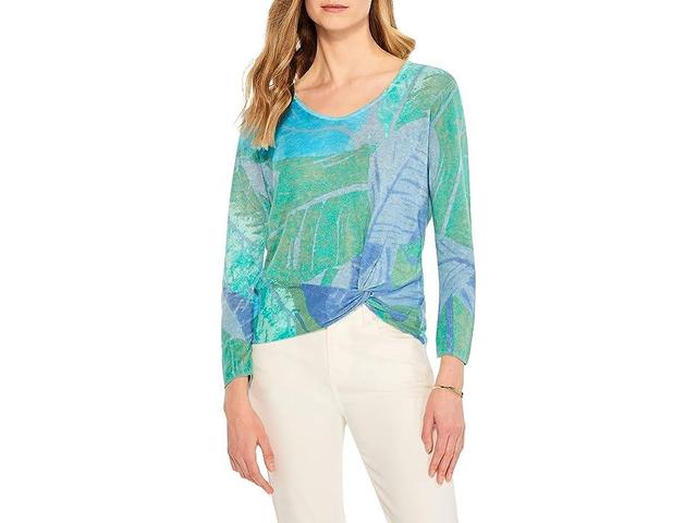 NIC+ZOE Full Bloom Sweater Multi) Women's Clothing Product Image