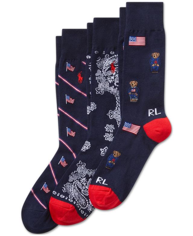 Polo Ralph Lauren Mens 3-Pk. Americana Slack Socks Product Image