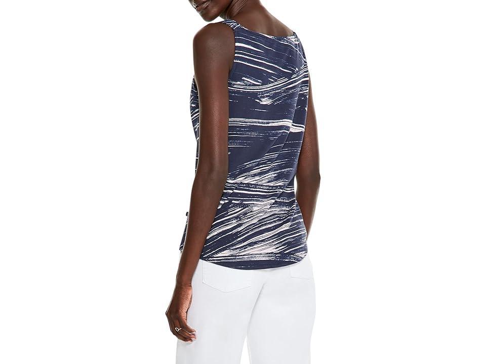 NIC+ZOE Brushed Waves Tank (Indigo Multi) Women's Clothing Product Image