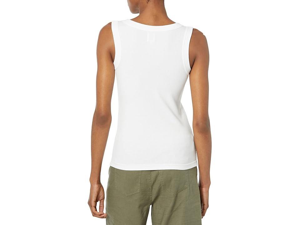 NIC+ZOE Rib Knit Scoop Tank (Paper ) Women's Clothing Product Image