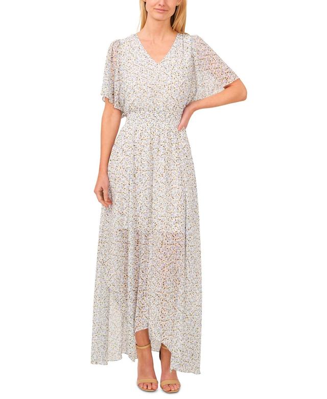 CeCe Floral Smocked Waist Maxi Dress Product Image