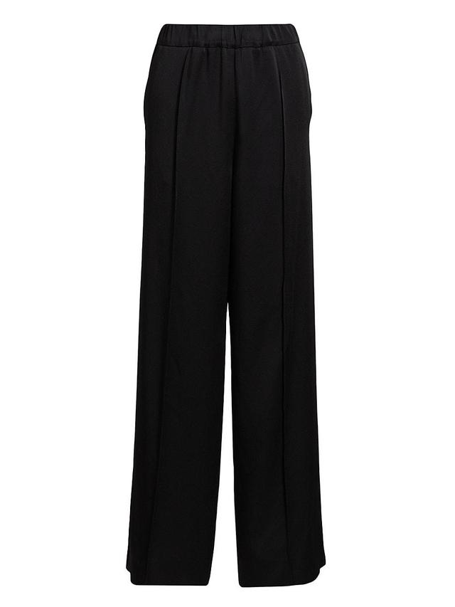 Womens Satin Straight-Leg Pants Product Image