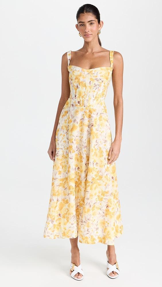 BARDOT Lilah Corset Midi Dress | Shopbop Product Image