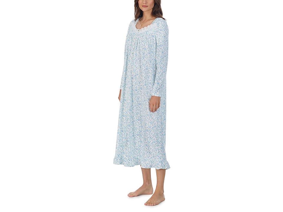 Eileen West Long Sleeve Long Gown Ditsy) Women's Pajama Product Image