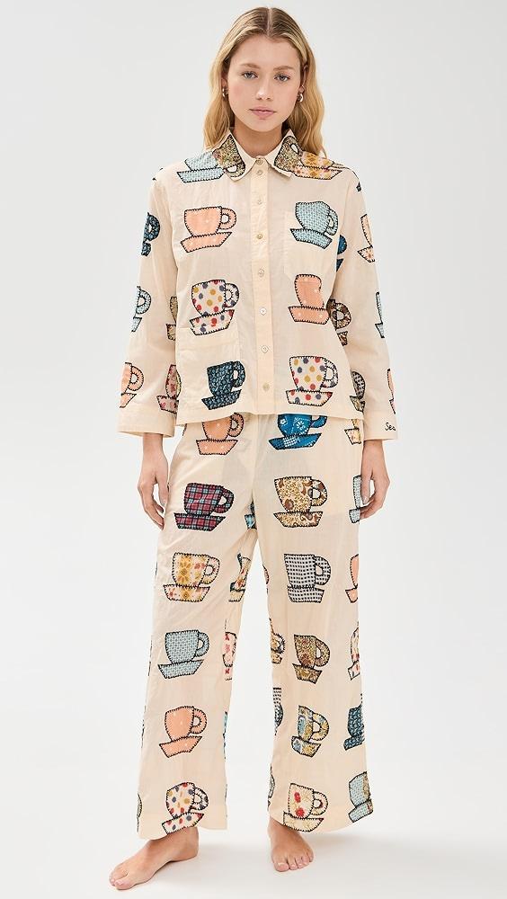 Sea Karmen Tea Cup Sleepwear PJ Set | Shopbop Product Image