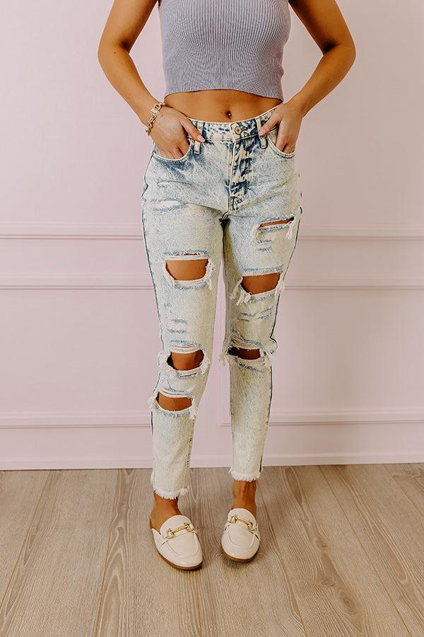 KanCan The Declan High Waist Mom Jean In Light Acid Wash Product Image