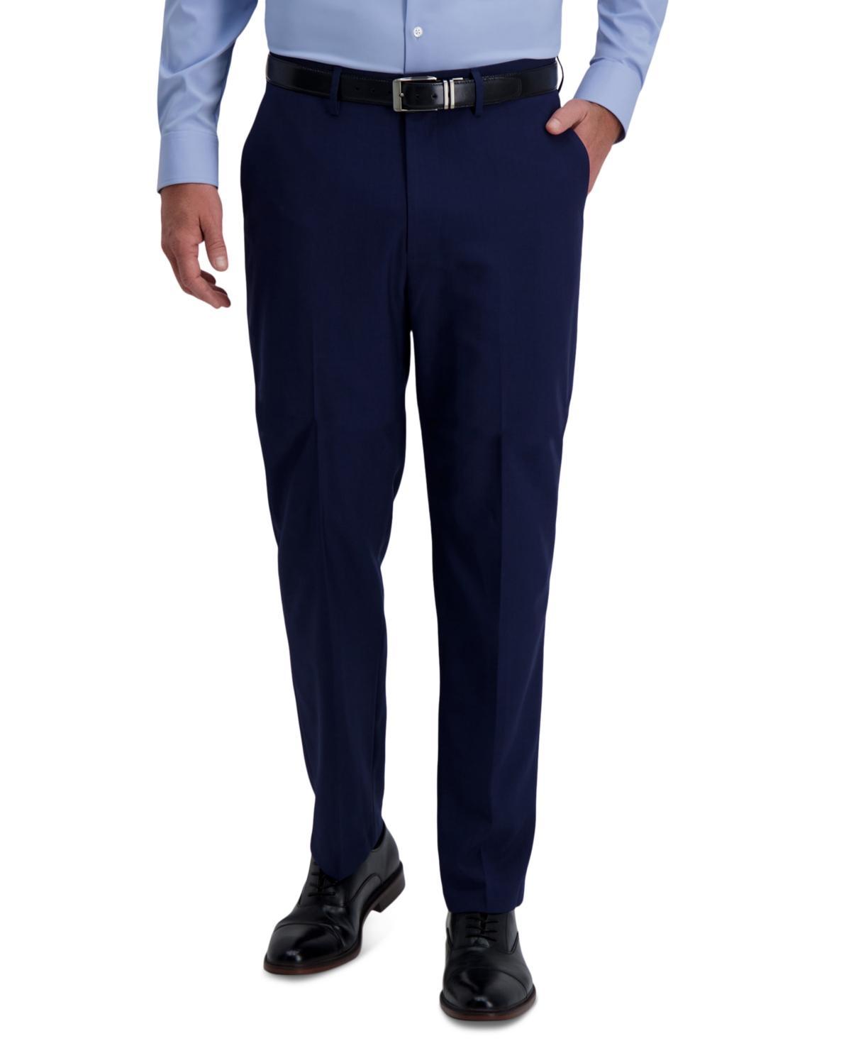 Mens Haggar Smart Wash Repreve Classic-Fit Suit Pants Black Product Image