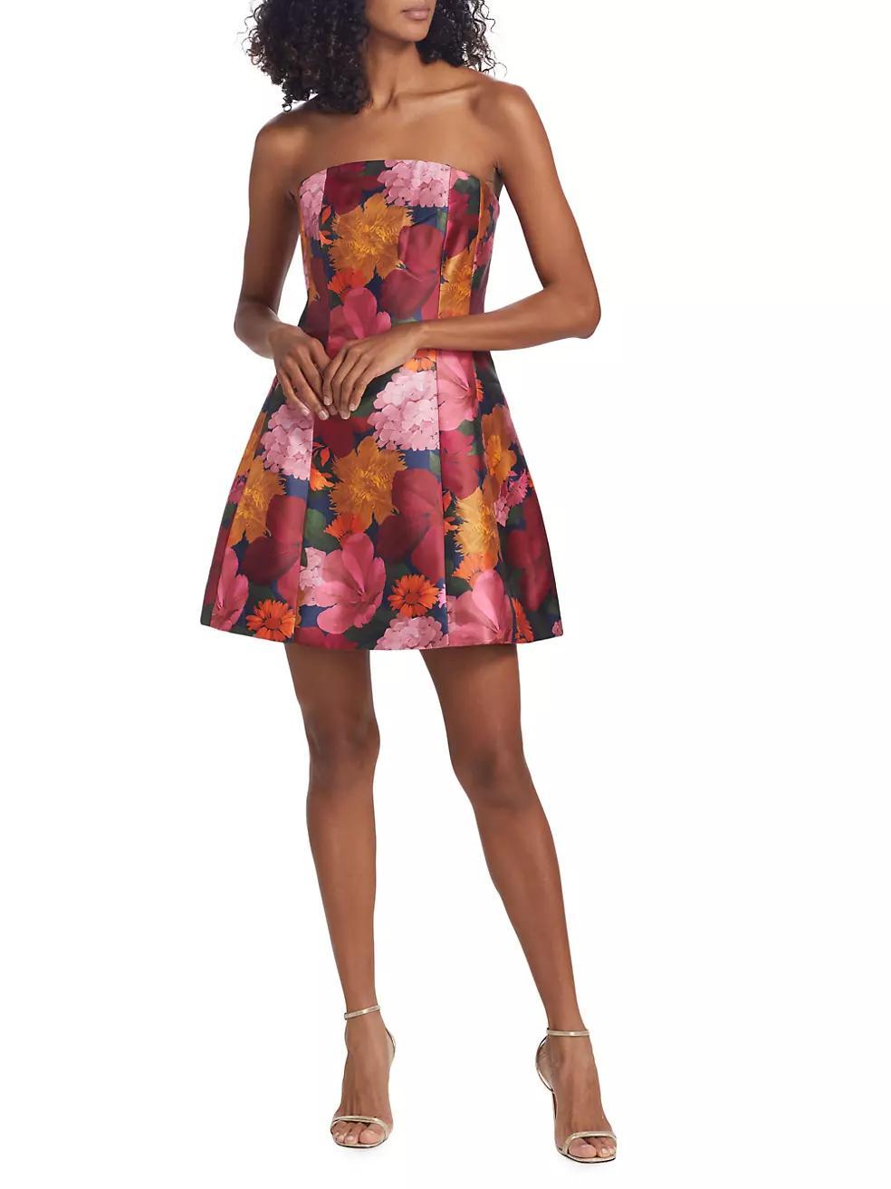 Alanna Floral Strapless Minidress Product Image