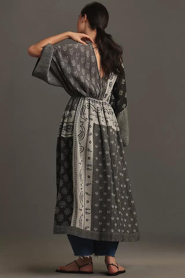 By Anthropologie Long-Sleeve Gauze Maxi Dress Product Image