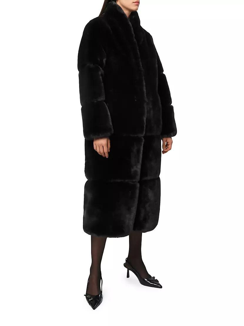 Sylke Paneled Faux Fur Long Coat Product Image