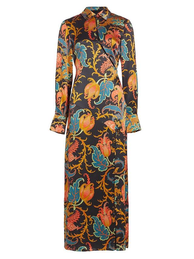 Womens Artiste Floral Maxi Shirtdress Product Image