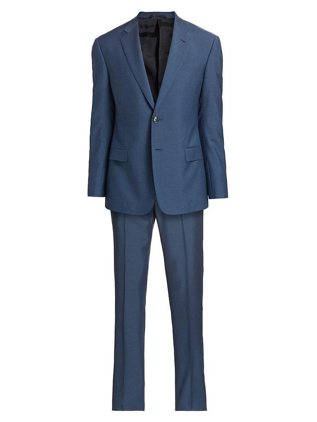 Mens Wool & Mohair-Blend Single-Breasted Suit Product Image