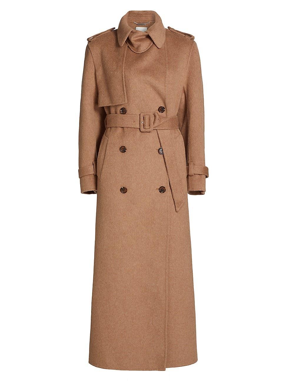 Womens Rumi Belted Wool-Blend Coat product image