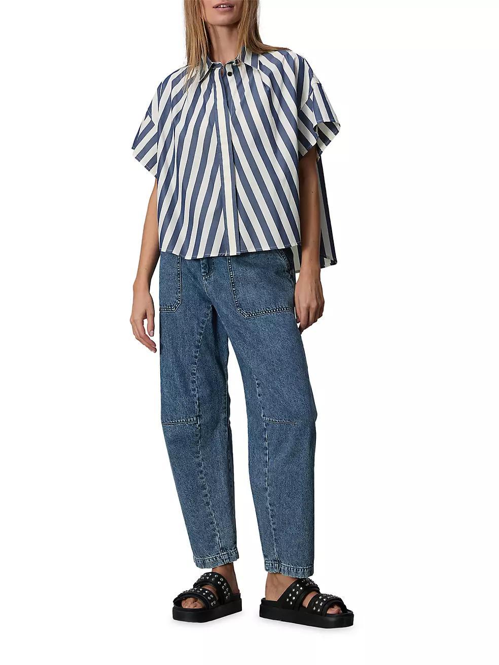 Martha Striped Poplin Shirt Product Image