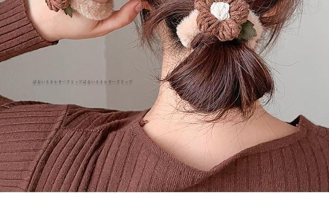 Yarn Flower Hair Tie Product Image