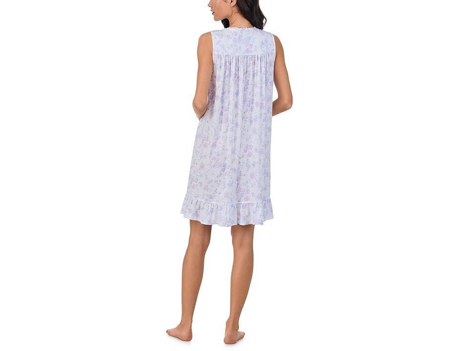 Eileen West Short Sleeveless Nightgown Floral) Women's Pajama Product Image