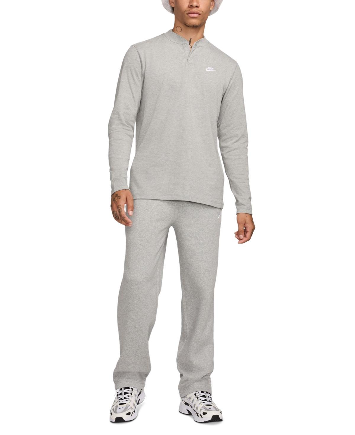 Mens Nike Club Fleece Long Sleeve Henley Product Image