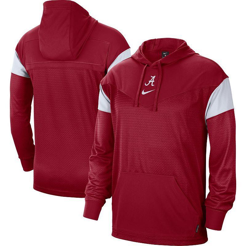 Mens Nike Crimson Alabama Crimson Tide Sideline Jersey Pullover Hoodie Product Image