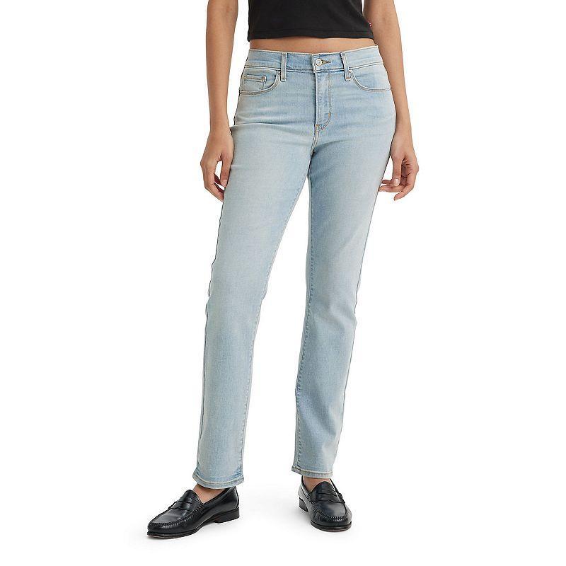 Womens Levis Classic Straight-Leg Jeans Light Blue Product Image