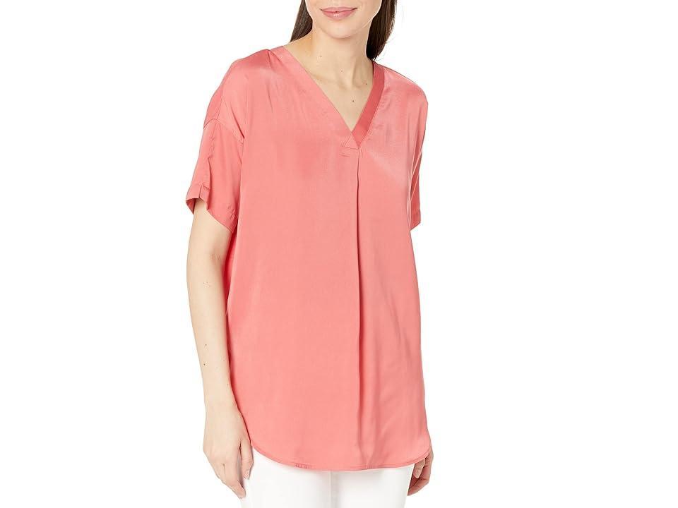 Lysse Stevie Top in Light Satin and Jersey Touch) Women's Clothing Product Image