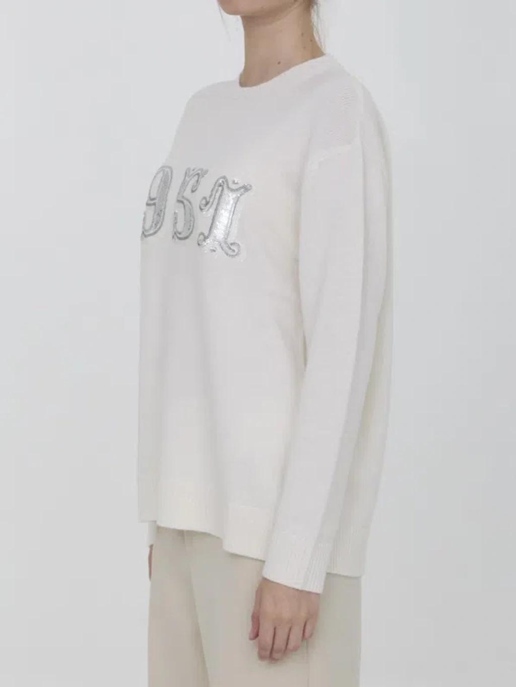 Plata Sweater In White Product Image