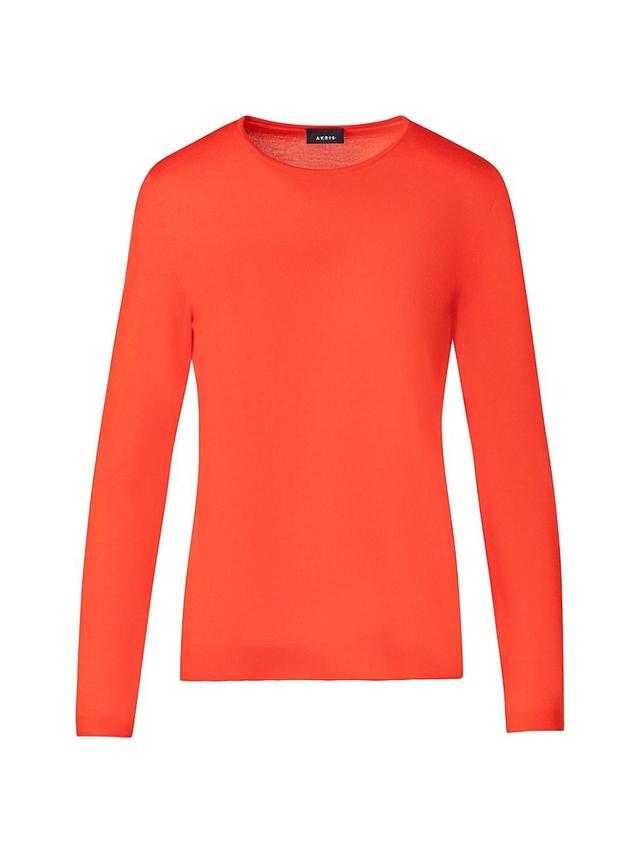 Womens Cashmere-Silk Seamless Sweater Product Image