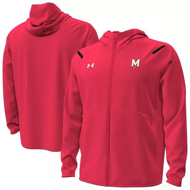 Mens Under Armour Maryland Terrapins Unstoppable Performance Fleece HoodieHalf-Zip Jacket Product Image