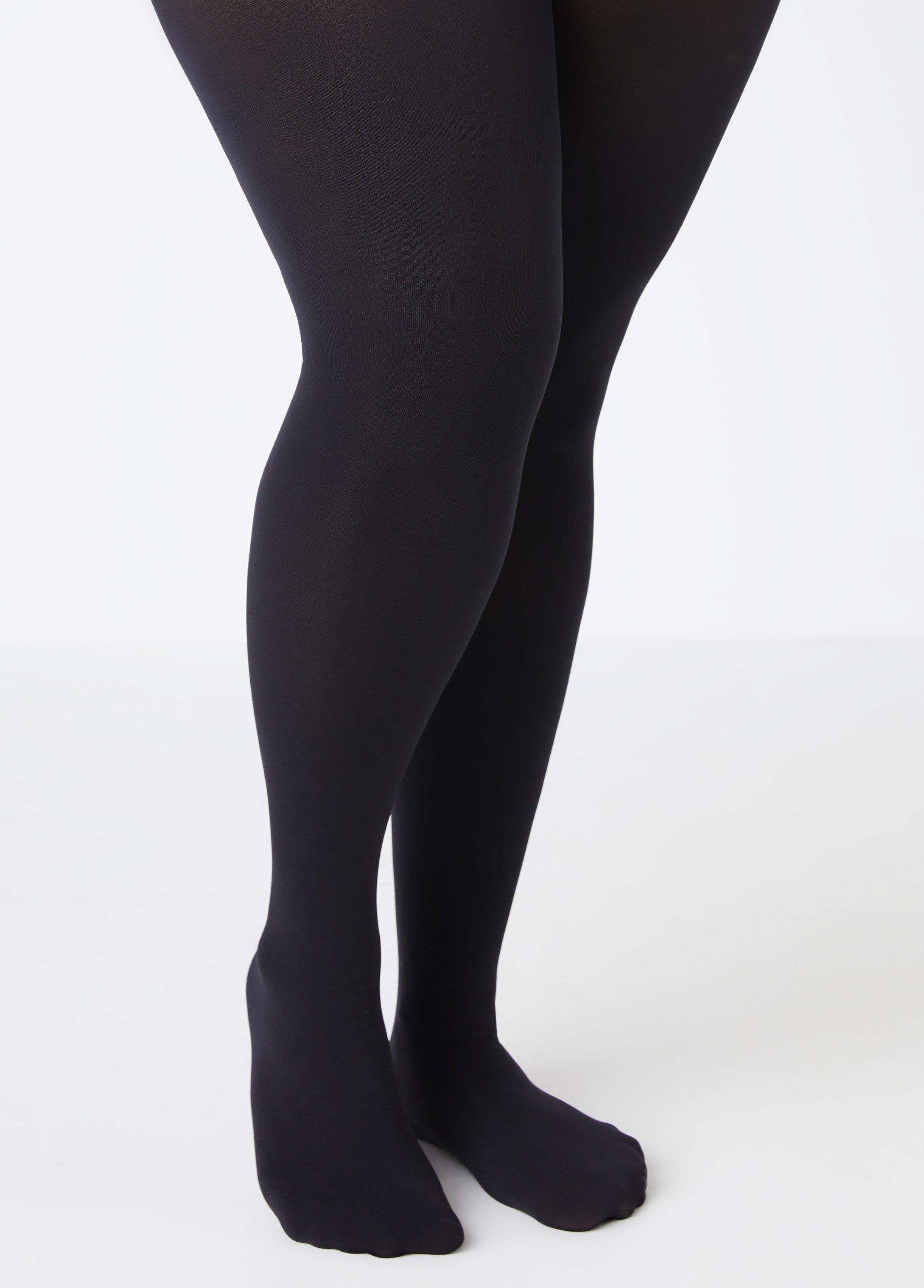 Plus Size 50 Denier Opaque Footed Tights Ashley Stewart Product Image