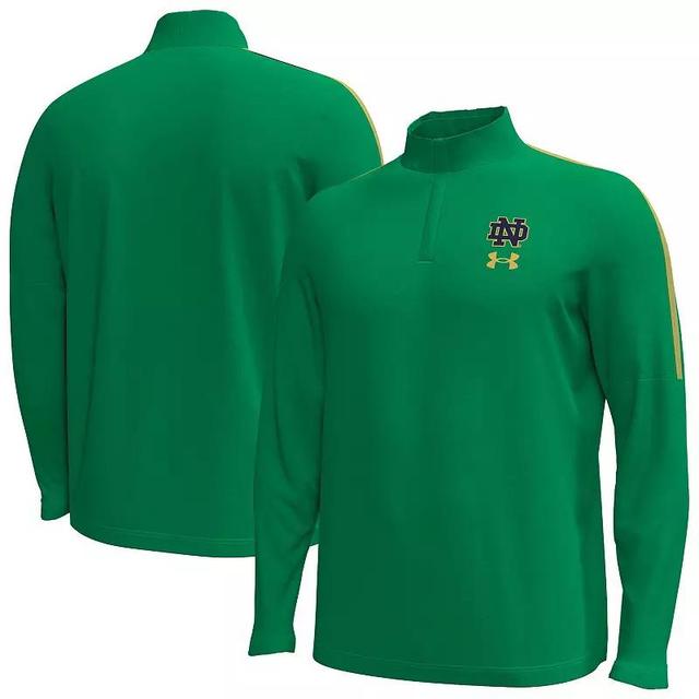 Mens Under Armour Kelly Notre Dame Fighting Irish Playoff Performance Quarter-Zip Jacket Product Image