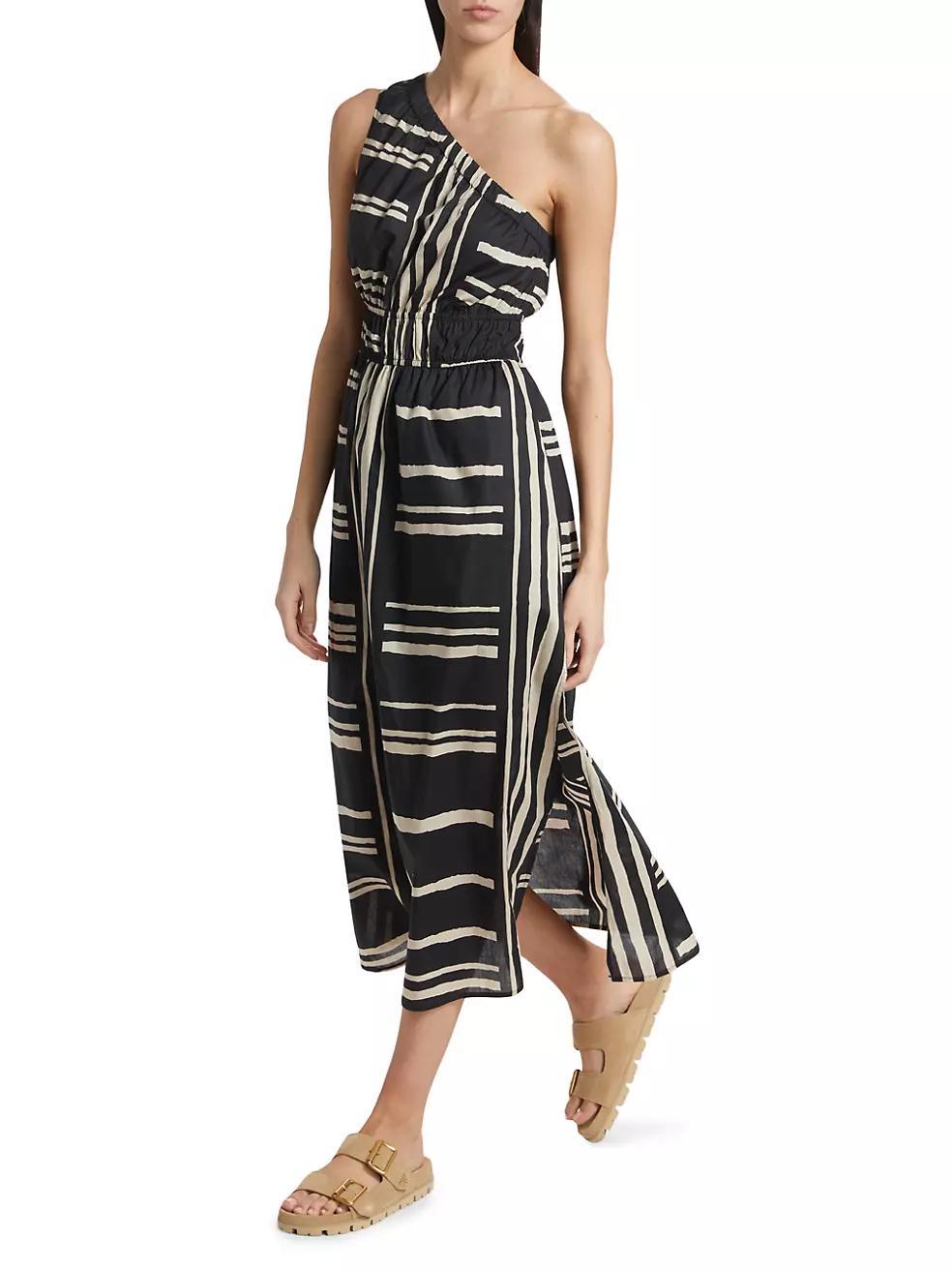 Selani Stripe Cotton Maxi Dress Product Image