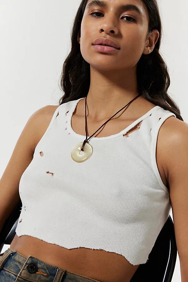 Cat Eye Pendant Corded Necklace Womens at Urban Outfitters Product Image