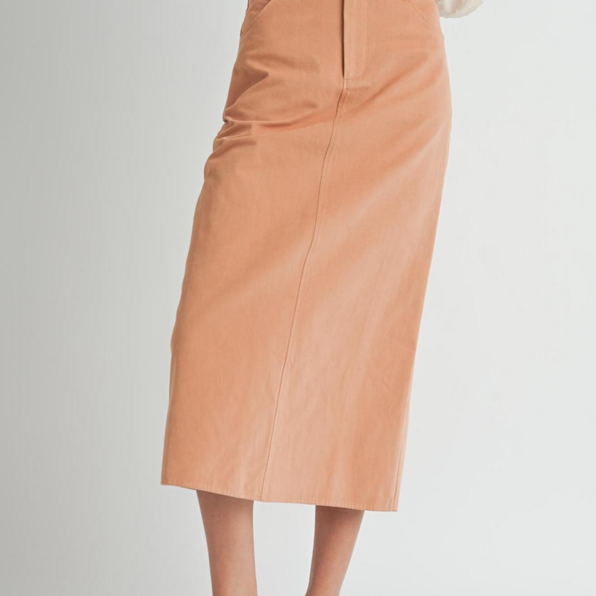 TWILL MIDI SKIRT product image