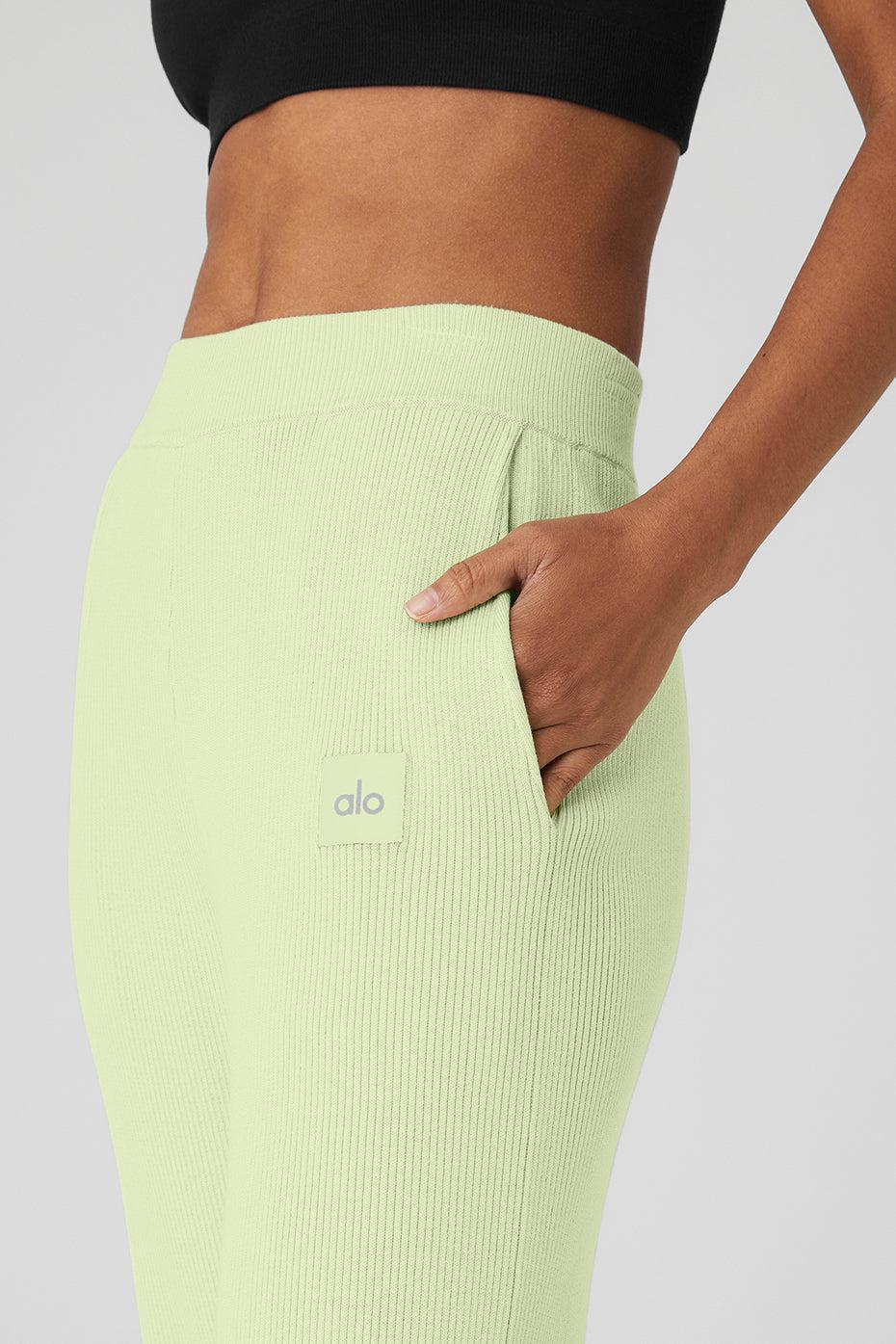 Alo Yoga | Knit High-Waist Salana Wide Leg Pants Product Image